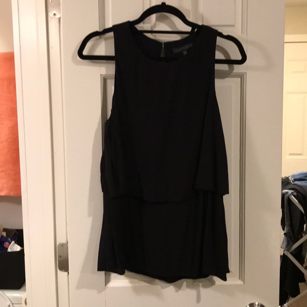 Sanctuary Black Layered Top